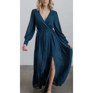 NWT Baltic Born Celine Maxi Dress Blue Size XS